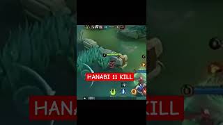 HANABI fire12 kILLmobilelegends mllb fyp shorts aiTeam funny trending [upl. by Ecnarret]