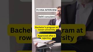 USA F1 visa interview experience  Delhi consulate  Approved after one rejection usavisa shorts [upl. by Cassiani]