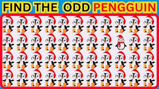 PENGUIN ALERT Find the ODD One Out [upl. by Ecirtal]