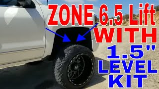 Silverado on 65 Zone Lift added 15quot Leveling Spacer 8quot TOTAL NEVER SEEN [upl. by Immanuel520]