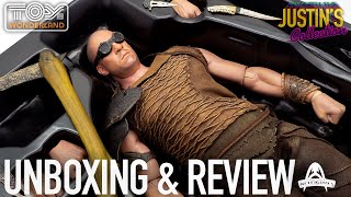 Riddick Vin Diesel 16 Scale Figure Art Figures Dark Furyan Unboxing amp Review [upl. by Ellerey]