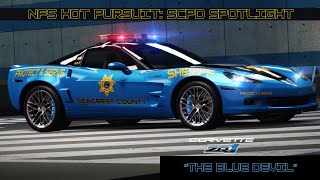 quotThe Blue Devilquot SCPD Corvette ZR1 vs nfshotpursuit [upl. by Heady17]