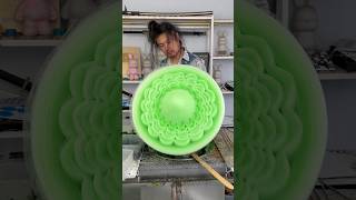 Green cotton candy flower art [upl. by Iphigenia]