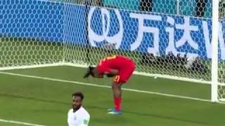 Michy Batshuayi goal celebration fail world cup 2018 [upl. by Hplodur920]