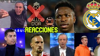 REACCIONES AL ROBO HISTORICO A VINICIUS EN EL BALÓN DE ORO 🤯 EL MADRIDISMO EXPLOTA [upl. by Cowey749]