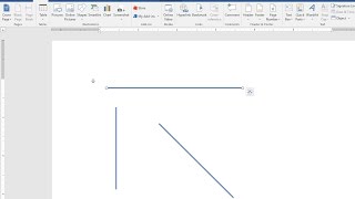 How to Draw Straight Lines Vertical amp Horizontal in MS Word 20032016 [upl. by Wheelwright]