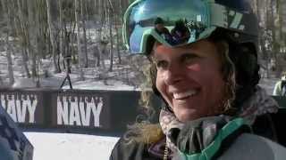 Lindsey Jacobellis wins gold in Women’s Snowboarder X [upl. by Nwahsd]