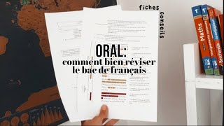 bac de français  comment bien réviser loral   mes fiches [upl. by Sawyor]