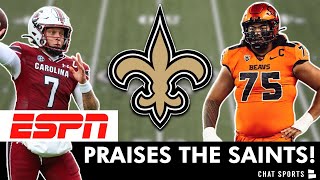 ESPN PRAISES New Orleans Saints 2024 NFL Draft Class Saints News amp Rumors [upl. by Percival]