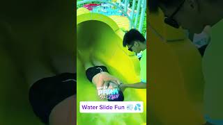 Water Slide Fun  waterslidefun dance waterparkthrills waterslide Water Park Fun [upl. by Rehpotsyrhc565]