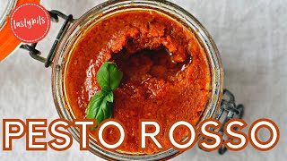 PESTO ROSSO selber machen  so schnell amp einfach gehts [upl. by Ahsaelat]