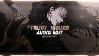 Trust Issues  The Weeknd  Edit Audio [upl. by Namyaw]