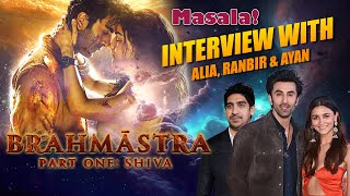 Brahmastra Interview │ Our Editor asks 3 flaming questions to Alia Ranbir and Ayan [upl. by Notsag]