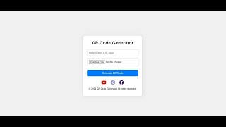 WEB APP Google Sheets  Static QR Code Generator [upl. by Ahsinat600]