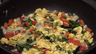 Chinese Scramble Eggs With Mixed Vegetables [upl. by Diarmit275]