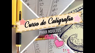 Curso de caligrafia para adultos aula1 [upl. by Sillihp]