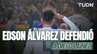 ¡La furia de Edson Álvarez vs EUA 🤯💥 El día que defendió a Diego Lainez  TUDN [upl. by Elvah638]