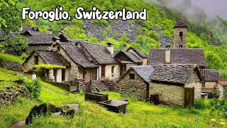 Foroglio Switzerland 4K  The hidden gem in the heart of Switzerland  A real Fairytale village [upl. by Twyla]