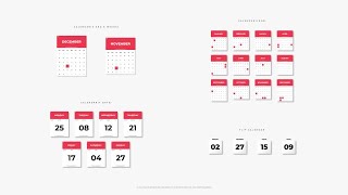 Animated Calendar After Effects Templates [upl. by Dulcy]