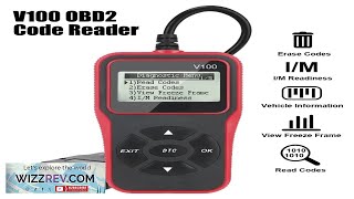 V100 OBD2 Code Reader EOBD OBD 2 Scanner Car Diagnostic Tools Digital Review [upl. by Ernie]