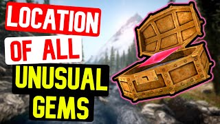 Skyrim ALL Unusual Gem Locations Stones of Barenziah  Complete Guide [upl. by Eadnus]