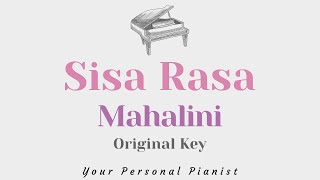 Sisa Rasa  Mahalini Original Key Karaoke  Piano Instrumental Cover with Lyrics [upl. by Arhna658]