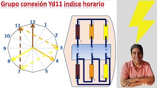 Transformador Trifásico conectado en Yd11 [upl. by Madelon906]