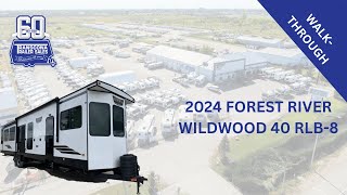 2024 FOREST RIVER WILDWOOD 40 RLB8 STOCK  13753 [upl. by Naol792]