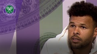 JoWilfried Tsonga Wimbledon 2017 first round press conference [upl. by Nail]