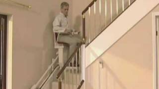 Curved Stairlift—StairLiftsHomecom [upl. by Sadoff810]