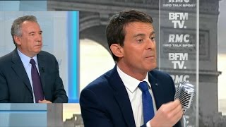 Manuel Valls est quotun homme estimablequot selon François Bayrou [upl. by Leonanie]