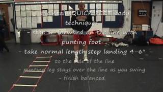 How to Punt a Football Football Punters Quick Feet LEG SWING Drill  Core Punting Drill 2 [upl. by Sjoberg446]