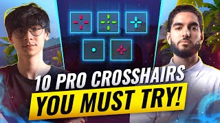 Want INSANE AIM Try These 10 PRO Crosshairs  Valorant [upl. by Juli]