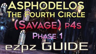 FFXIV  Asphodelos The Fourth Circle Savage  EZ PZ Guide p4s Phase 1 Door Boss [upl. by Ellissa]