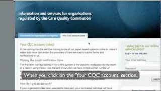 CQC Online Services Application [upl. by Heyde]