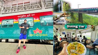 Most Special Deccan Queen Train Journey with affordable Restaurant Car  Indian Railways [upl. by Horst]