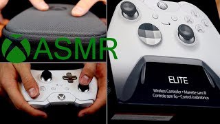 ASMR Xbox Elite Controller Binaural Unboxing No Talking [upl. by Arotak120]