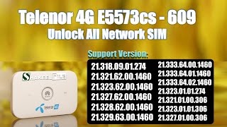 Telenor E5573cs609 213180901274 Unlock All Network SIM [upl. by Anahsek414]