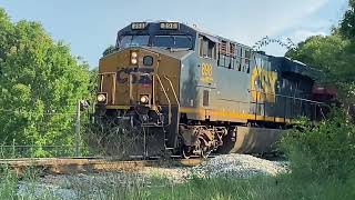 A brief chase of CSX E444 from Roebuck to Spartanburg SC [upl. by Heid]