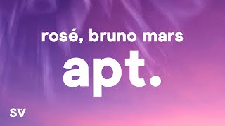 ROSÉ amp Bruno Mars  APT Lyrics [upl. by Yesllek]