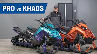 PRO RMK vs RMK Khaos – Sled Tech EP 4  Polaris Snowmobiles [upl. by Ihtac240]