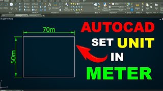 How to Set Unit in Meter in AutoCAD  UNIT SETUP  Mechanical and Civil Engineering [upl. by Pallaten]