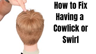 how to get rid of a cowlick on your hairline [upl. by Neomah]