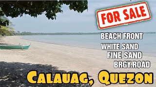 59 for sale property  beach front with white sand and fine beach  Calauag Quezon province [upl. by Talia]