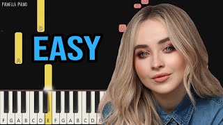 Sabrina Carpenter  Espresso  EASY Piano Tutorial by Pianella Piano [upl. by Annayram]