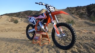 First Ride 2018 KTM 125SX 2 Stroke  Motocross Action Magazine [upl. by Wivinia610]