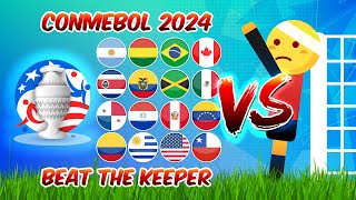 Who Will Rule the Americas Copa America USA 2024  Beat the Keeper [upl. by Nawor]