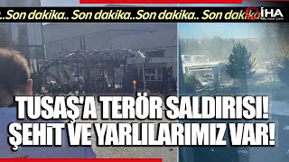 Ankarada TUSAŞa Terör Saldırısı  İşte Teröristlerin Geldiği Anlar [upl. by Nioe96]