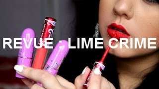 ❤ REVUE  Lime crime  Rouge à lèvres amp Velvetines [upl. by Sheridan618]