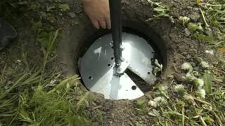 Cheap homemade earth auger  earth drill  part 2 [upl. by Aonehc229]